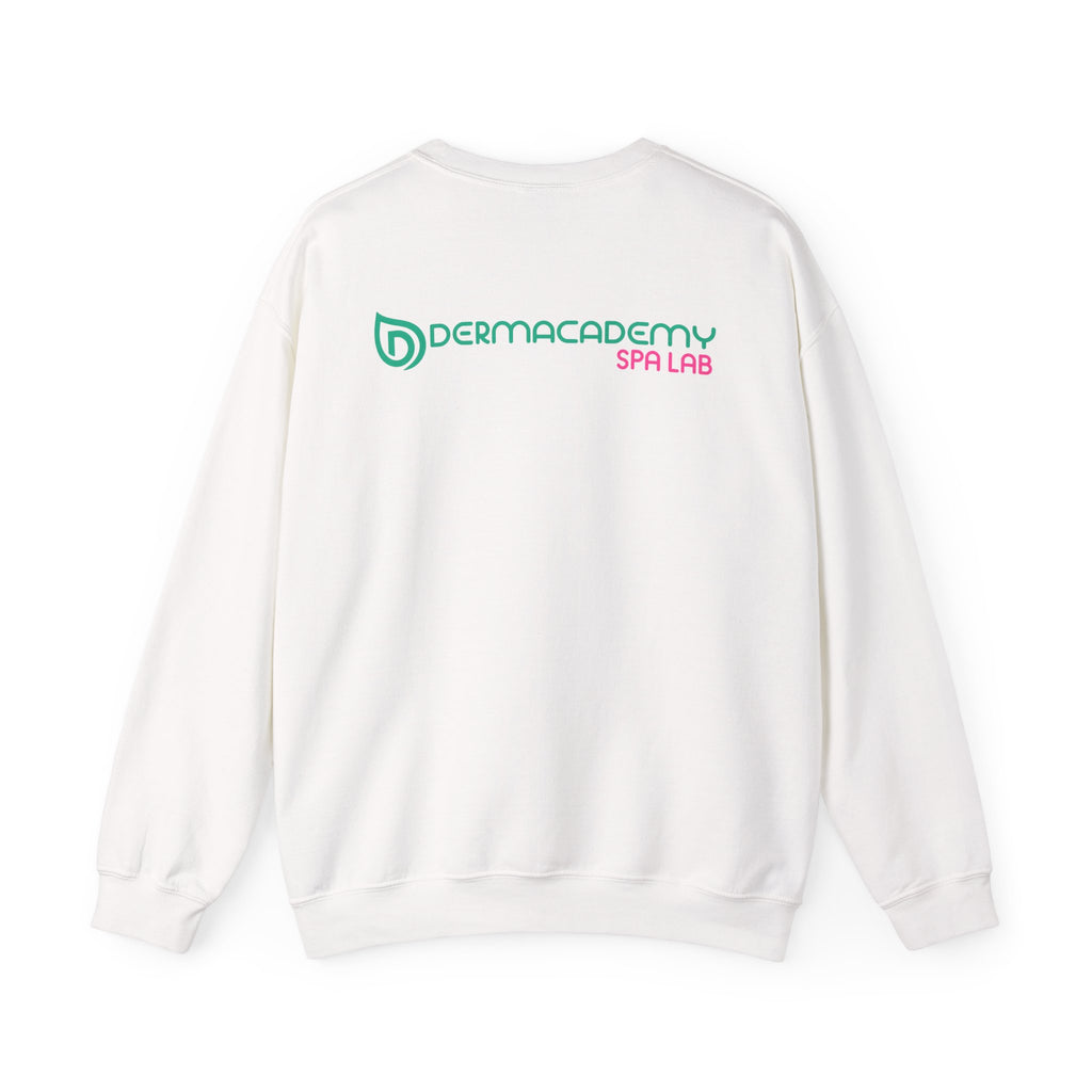 Dermacademy Logo Dermacademy Spa Lab Back Crewneck Sweater
