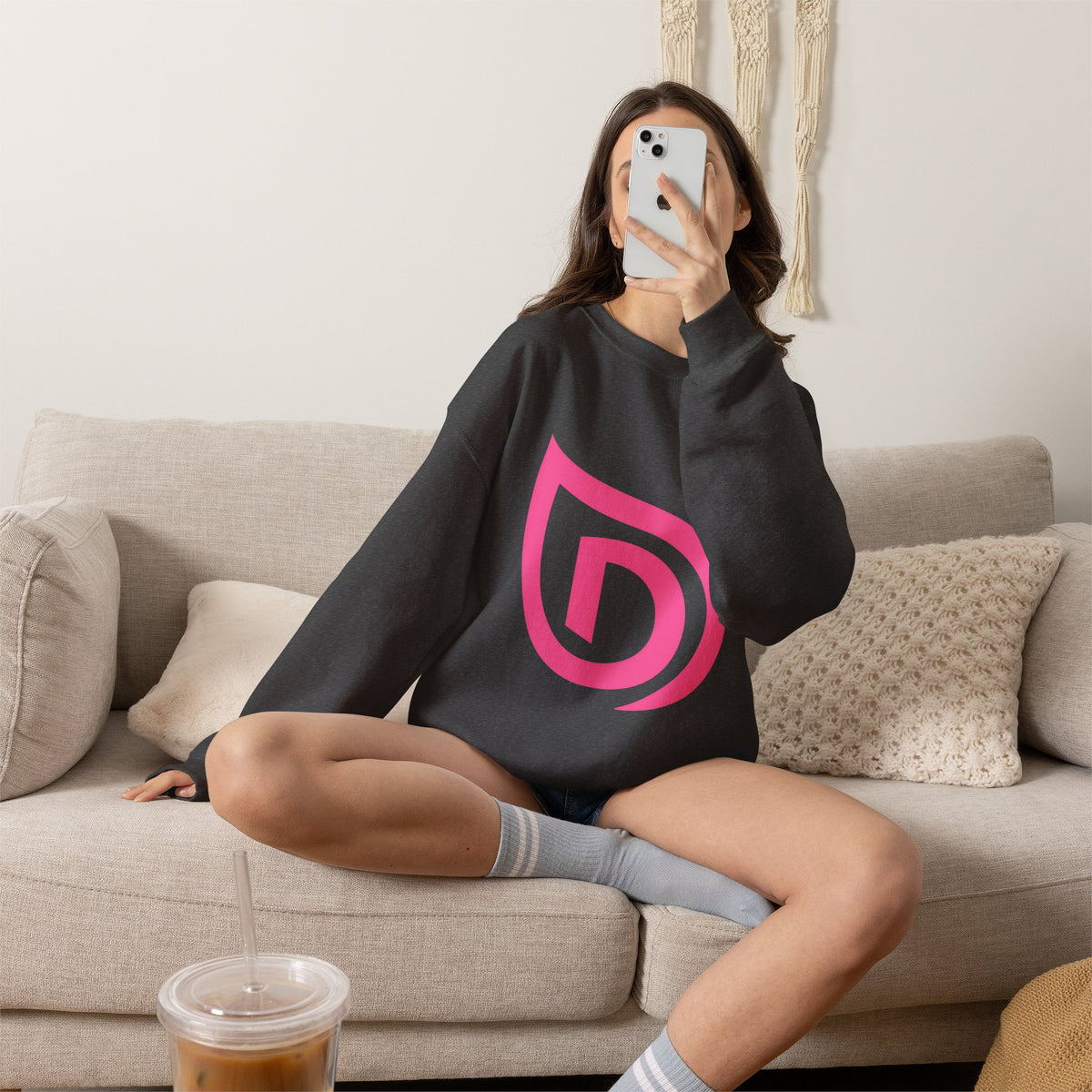 Dermacademy Logo Dermacademy Spa Lab Back Crewneck Sweater