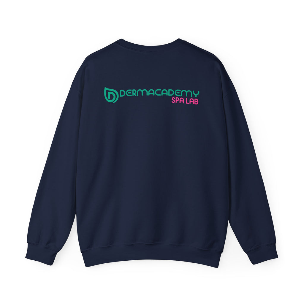 Dermacademy Logo Dermacademy Spa Lab Back Crewneck Sweater