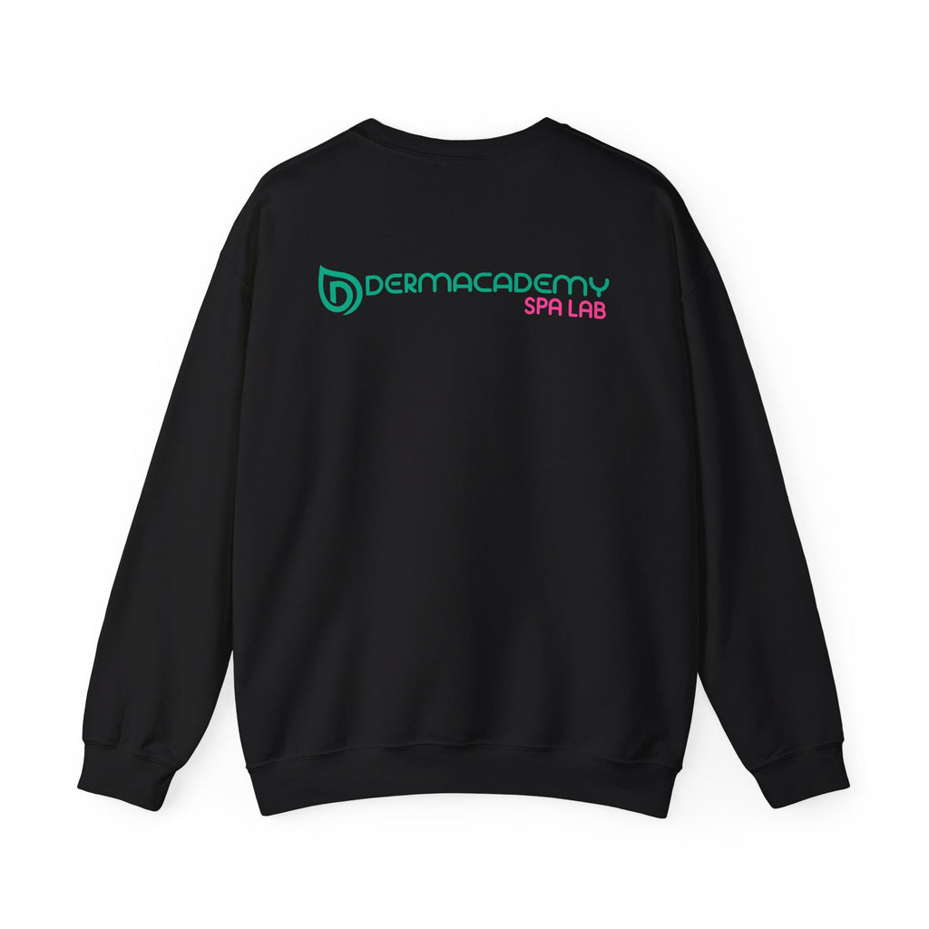Dermacademy Logo Dermacademy Spa Lab Back Crewneck Sweater