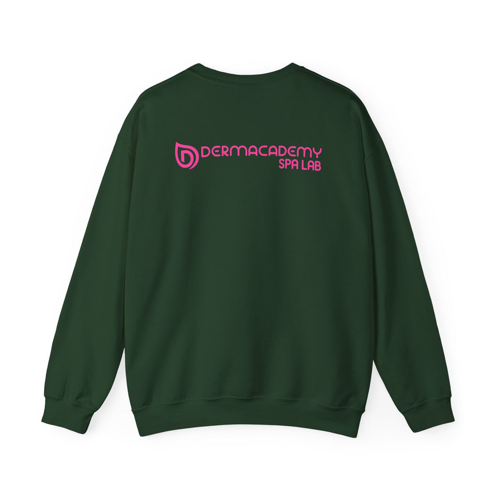Dermacademy Logo Dermacademy Spa Lab Back Crewneck Sweater