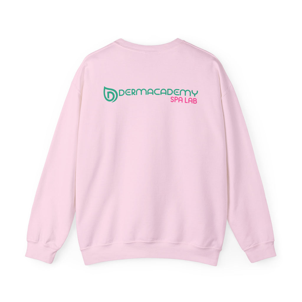 Dermacademy Logo Dermacademy Spa Lab Back Crewneck Sweater