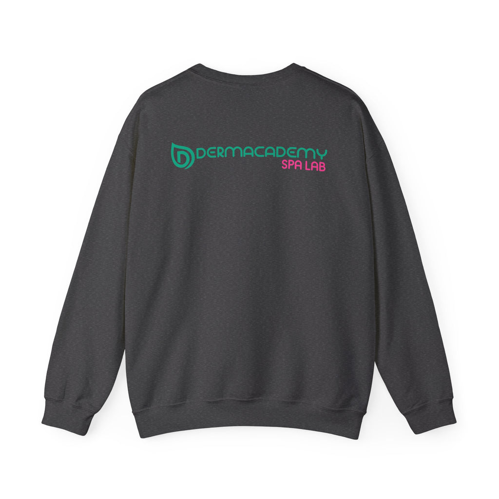 Dermacademy Logo Dermacademy Spa Lab Back Crewneck Sweater