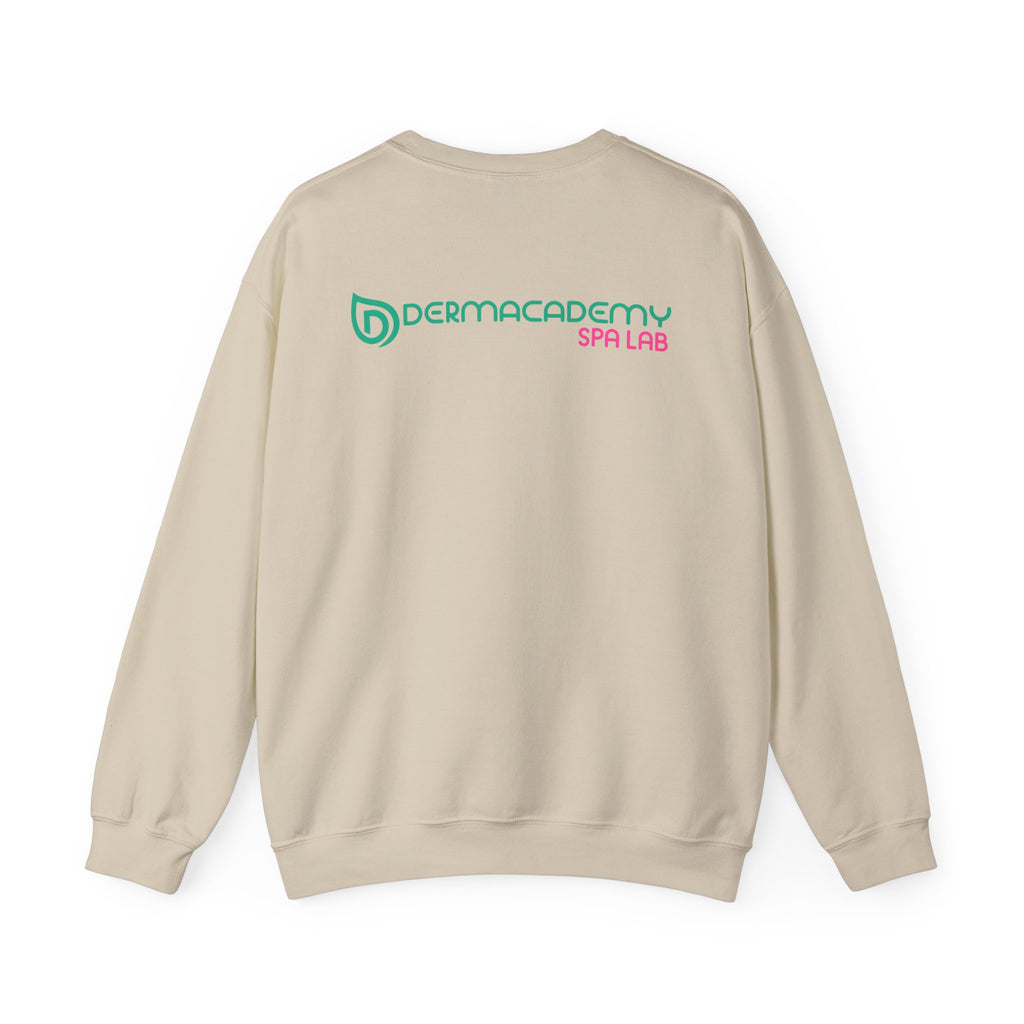 Dermacademy Logo Dermacademy Spa Lab Back Crewneck Sweater
