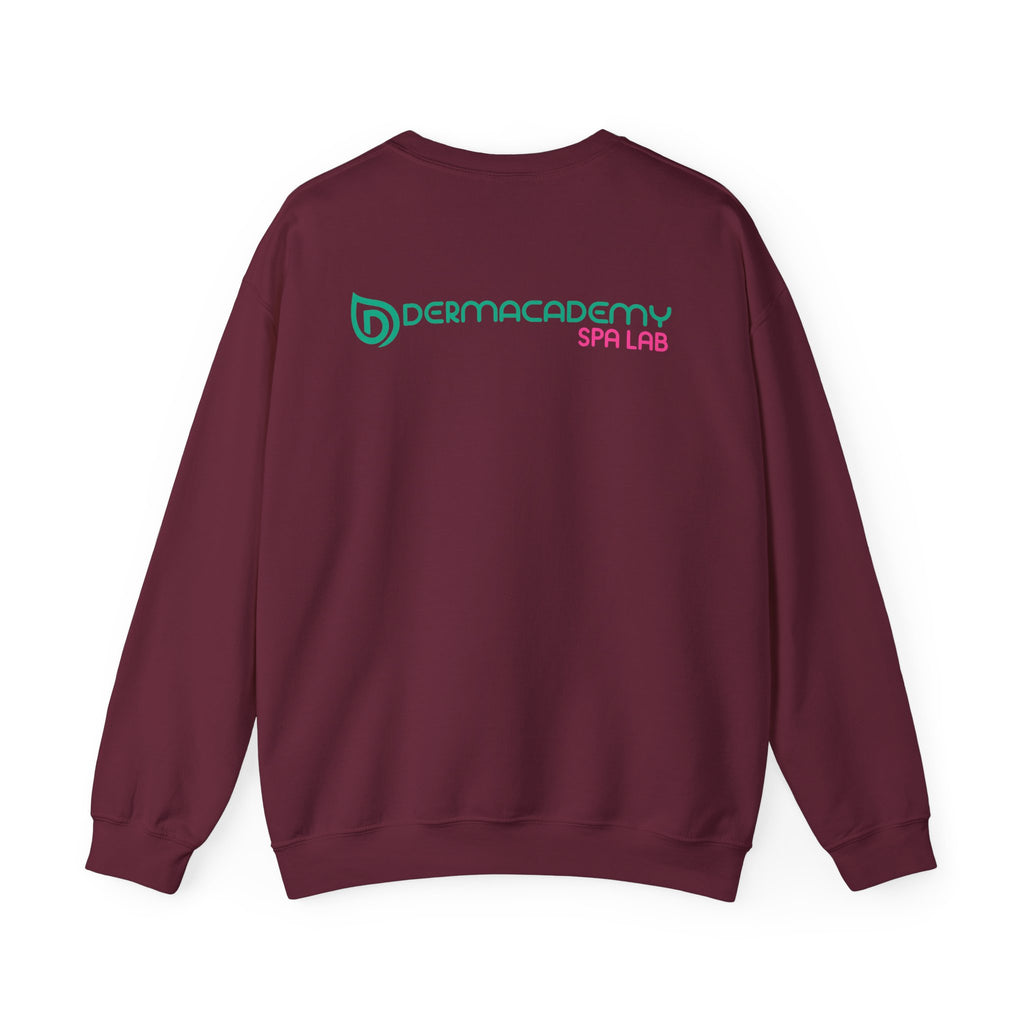 Dermacademy Logo Dermacademy Spa Lab Back Crewneck Sweater