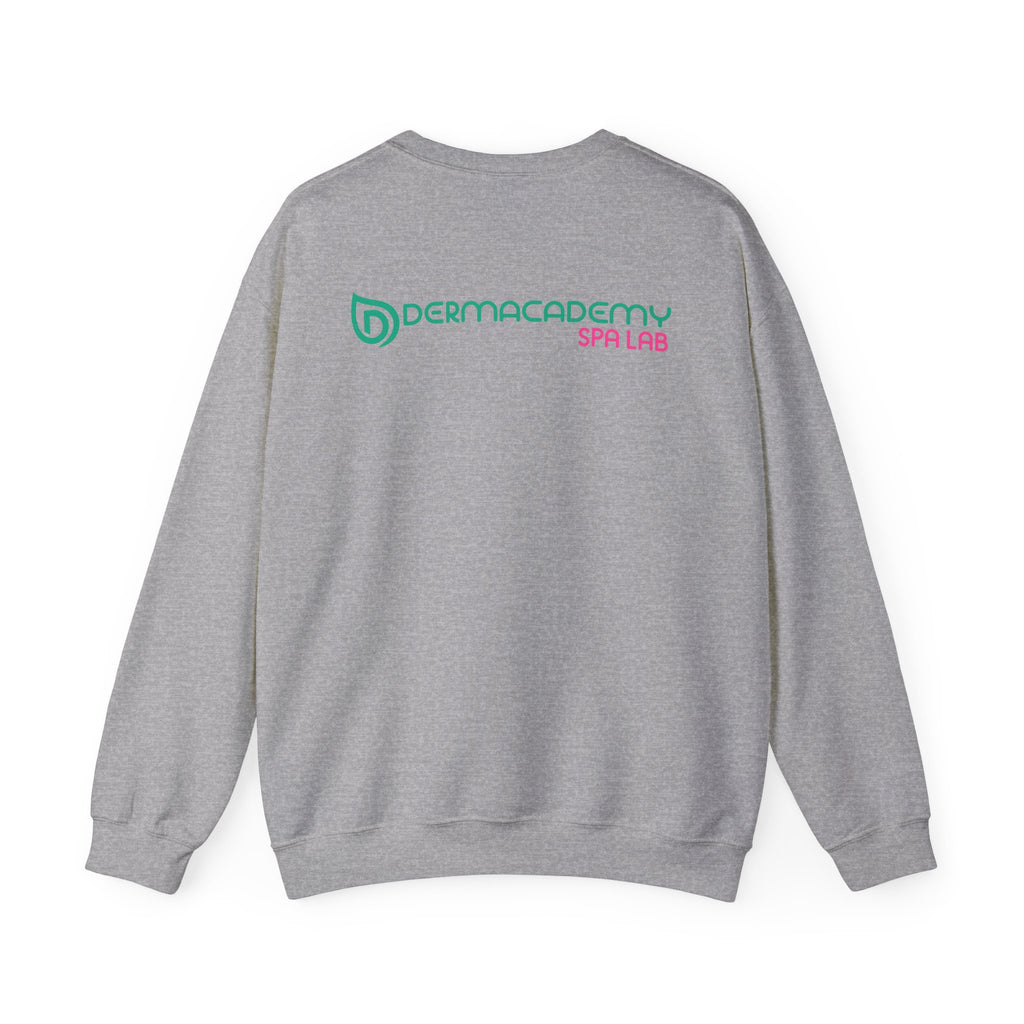 Dermacademy Logo Dermacademy Spa Lab Back Crewneck Sweater
