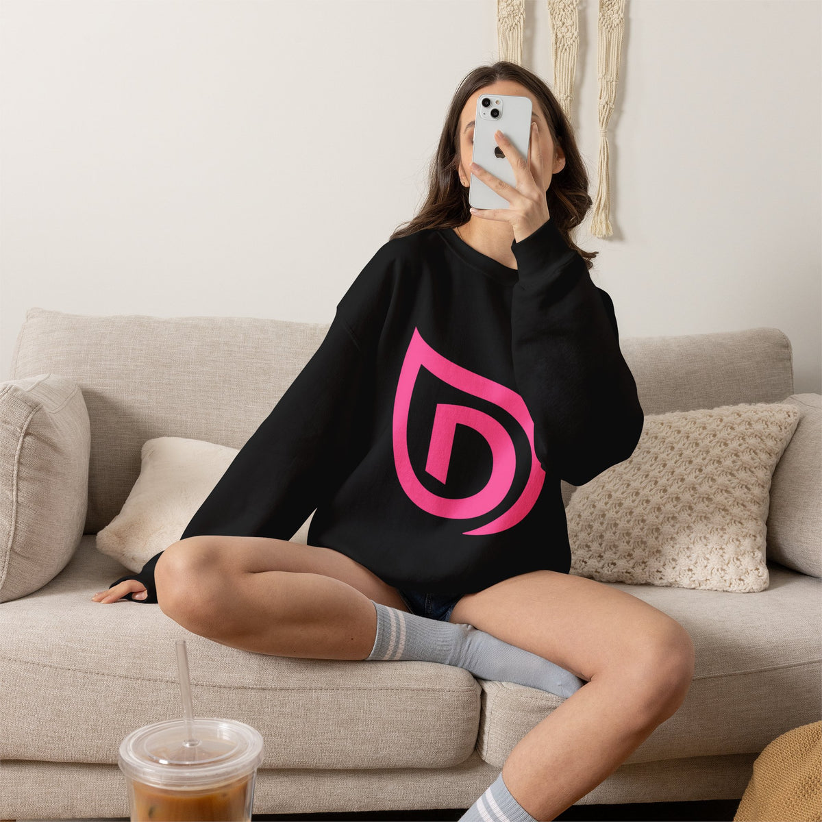 Dermacademy Logo Dermacademy Spa Lab Back Crewneck Sweater